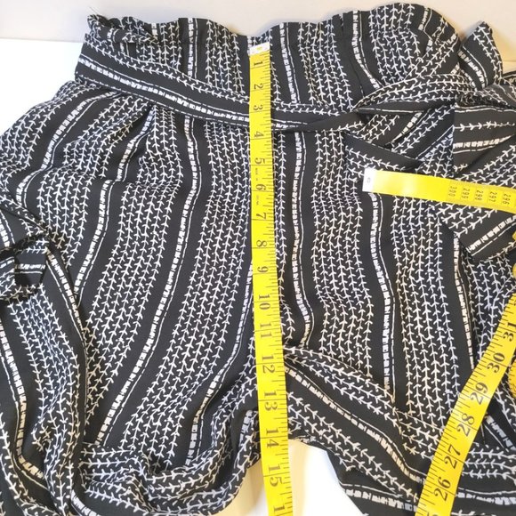 Loose Paper Bag Belted Tie Baggy  Pants Size M - Picture 7 of 12